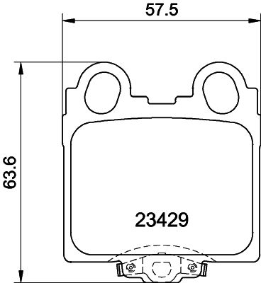 Brake Pad Set, disc brake HELLA 8DB 355 011-591