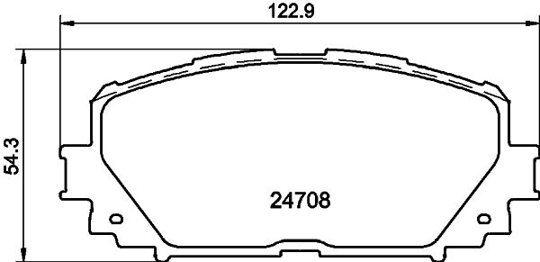 Stabdžių trinkelių rinkinys, diskinis stabdys HELLA 8DB 355 013-901