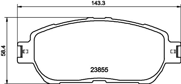 Stabdžių trinkelių rinkinys, diskinis stabdys HELLA 8DB 355 014-441