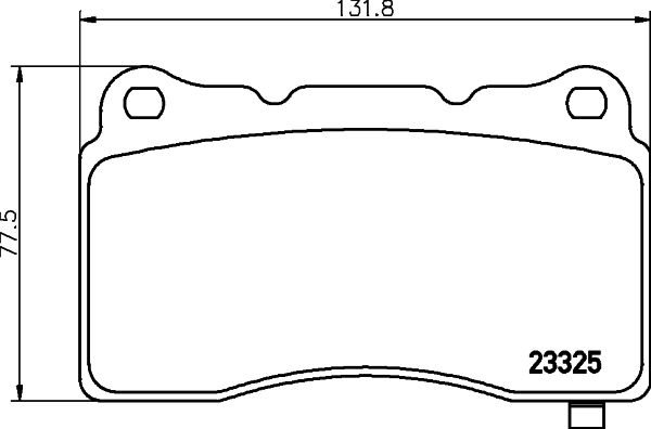 Комплект гальмівних накладок, дискове гальмо HELLA 8DB 355 014-451