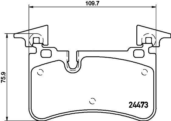 Комплект гальмівних накладок, дискове гальмо HELLA 8DB 355 014-811