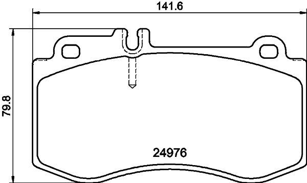 Brake Pad Set, disc brake HELLA 8DB 355 014-821