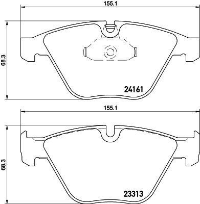 Brake Pad Set, disc brake HELLA 8DB 355 015-601