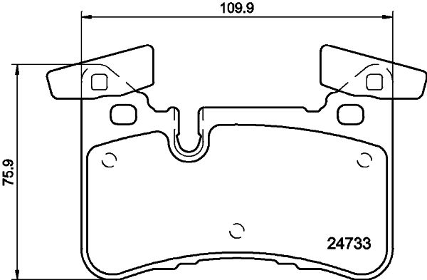 Комплект гальмівних накладок, дискове гальмо HELLA 8DB 355 015-721