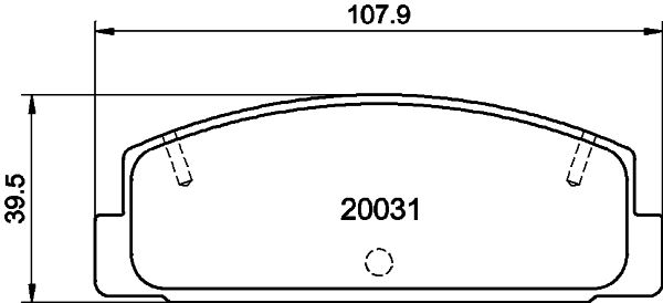 Stabdžių trinkelių rinkinys, diskinis stabdys HELLA 8DB 355 016-761