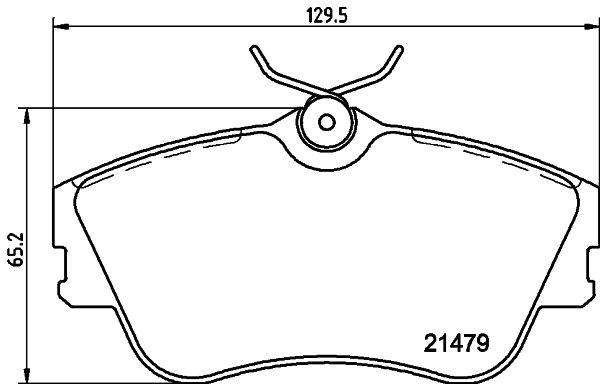 Brake Pad Set, disc brake HELLA 8DB 355 018-071