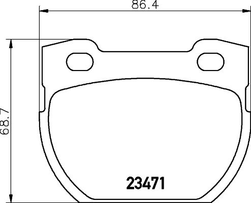 Brake Pad Set, disc brake HELLA 8DB 355 019-231