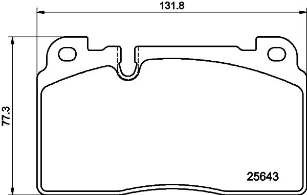 Комплект гальмівних накладок, дискове гальмо HELLA 8DB 355 020-241