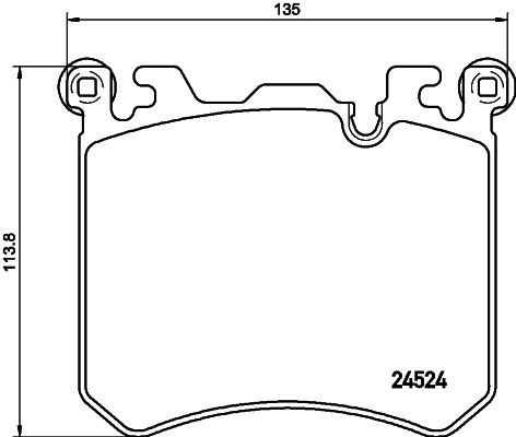 Brake Pad Set, disc brake HELLA 8DB 355 020-431