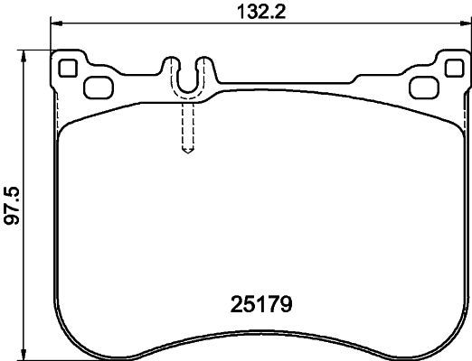 Комплект гальмівних накладок, дискове гальмо HELLA 8DB 355 020-581