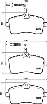 Комплект гальмівних накладок, дискове гальмо HELLA 8DB 355 020-671