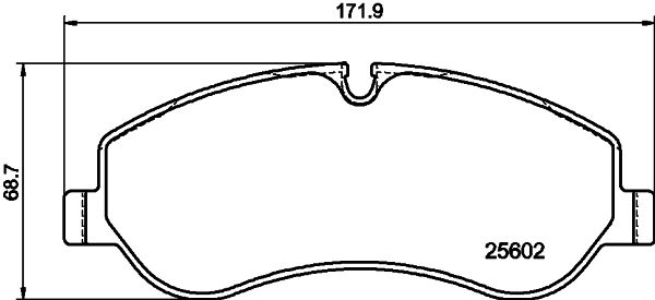 Комплект гальмівних накладок, дискове гальмо HELLA 8DB 355 020-691