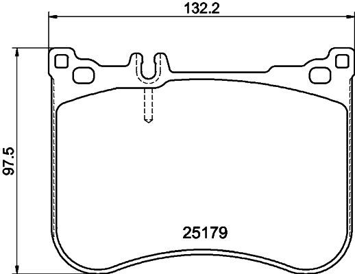 Комплект гальмівних накладок, дискове гальмо HELLA 8DB 355 021-211