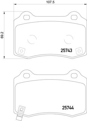 Brake Pad Set, disc brake HELLA 8DB 355 021-251