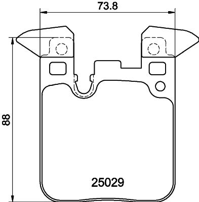 Комплект гальмівних накладок, дискове гальмо HELLA 8DB 355 021-341