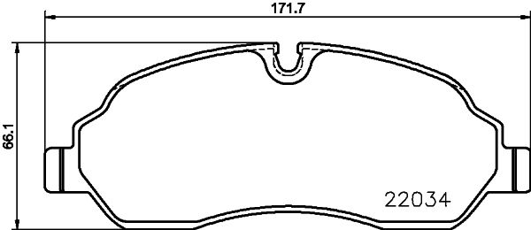 Stabdžių trinkelių rinkinys, diskinis stabdys HELLA 8DB 355 021-571