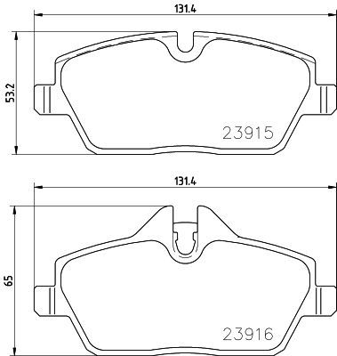 Brake Pad Set, disc brake HELLA 8DB 355 021-881