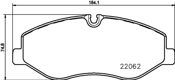 Комплект гальмівних накладок, дискове гальмо HELLA 8DB 355 021-961