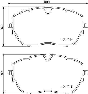 Brake Pad Set, disc brake HELLA 8DB 355 024-731