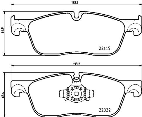 Комплект гальмівних накладок, дискове гальмо HELLA 8DB 355 024-741