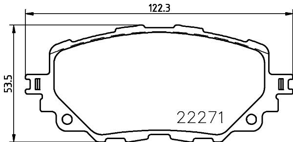 Комплект гальмівних накладок, дискове гальмо HELLA 8DB 355 024-821