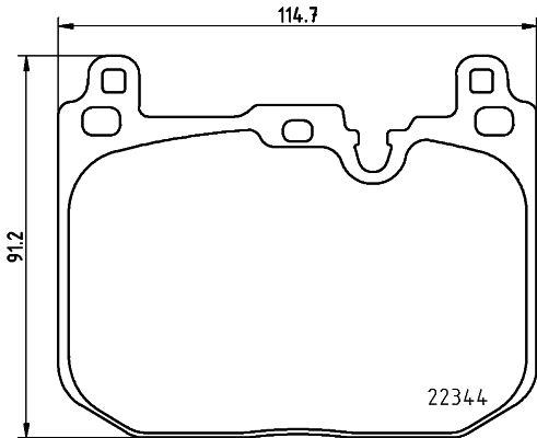 Комплект гальмівних накладок, дискове гальмо HELLA 8DB 355 025-621