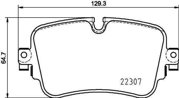 Комплект гальмівних накладок, дискове гальмо HELLA 8DB 355 025-681