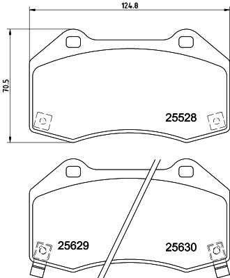 Brake Pad Set, disc brake HELLA 8DB 355 025-871