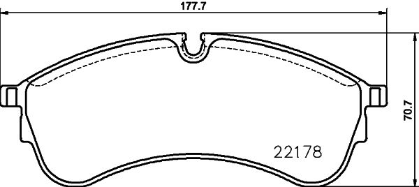 Комплект гальмівних накладок, дискове гальмо HELLA 8DB 355 032-931