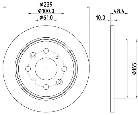 Brake Disc HELLA 8DD 355 103-111