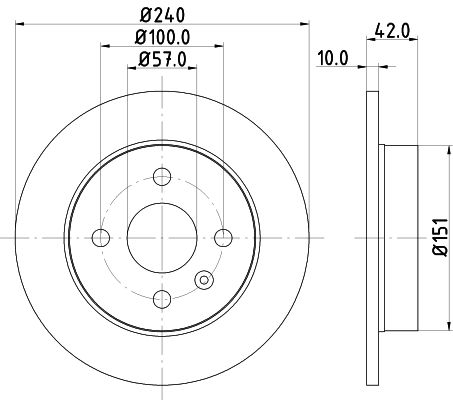 Brake Disc HELLA 8DD 355 106-091