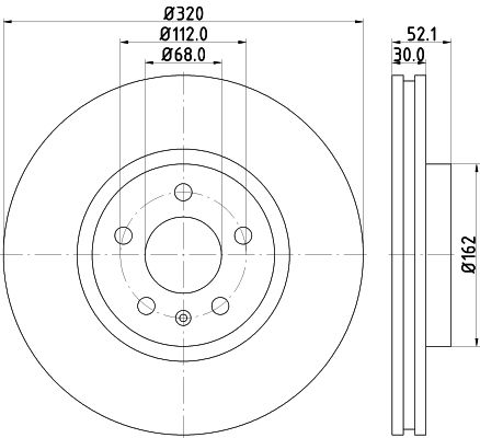 Brake Disc HELLA 8DD 355 117-191