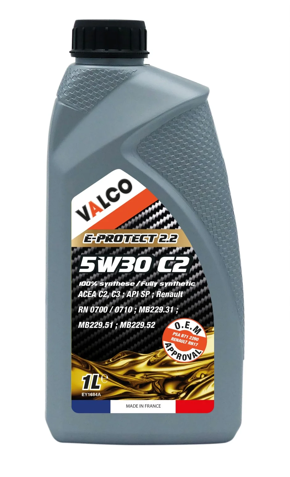 Variklinė alyva VALCO 5W30 E-PROTECT 2.2 C2/C3 1L