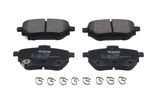 Комплект гальмівних накладок, дискове гальмо Kavo Parts KBP-10089