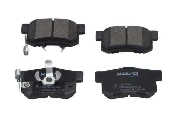 Комплект гальмівних накладок, дискове гальмо Kavo Parts KBP-10096