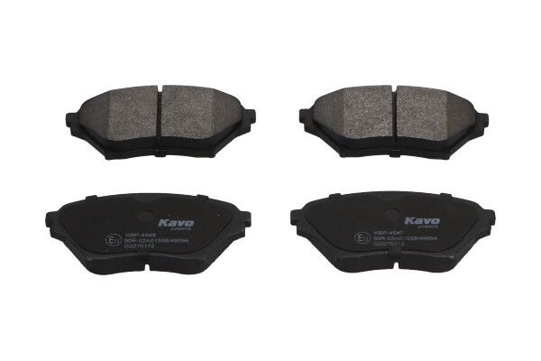 Комплект гальмівних накладок, дискове гальмо Kavo Parts KBP-4549