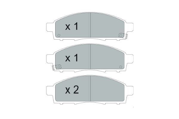 Brake Pad Set, disc brake Kavo Parts KBP-6599