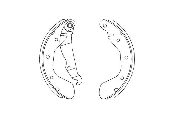 Комплект гальмівних колодок Kavo Parts KBS-1403