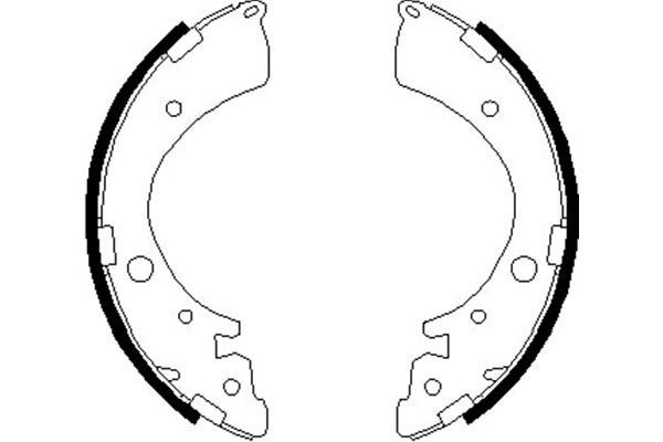 Brake Shoe Set Kavo Parts KBS-2907