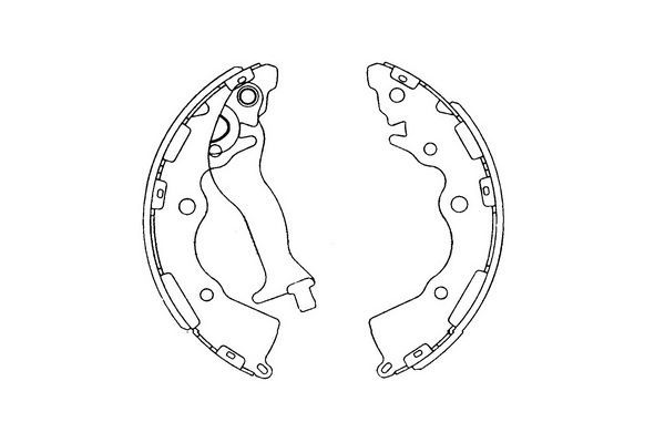 Stabdžių trinkelių komplektas Kavo Parts KBS-4405