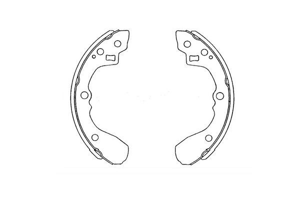 Stabdžių trinkelių komplektas Kavo Parts KBS-4407