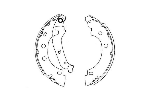 Stabdžių trinkelių komplektas Kavo Parts KBS-7410