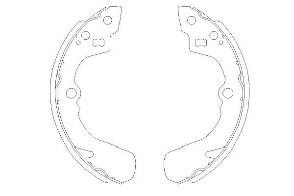 Stabdžių trinkelių komplektas Kavo Parts KBS-8905