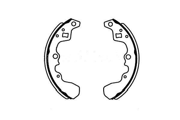 Brake Shoe Set Kavo Parts KBS-8910