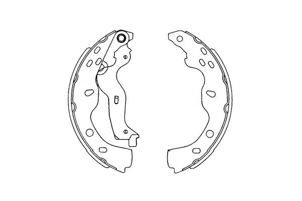 Комплект гальмівних колодок Kavo Parts KBS-8914