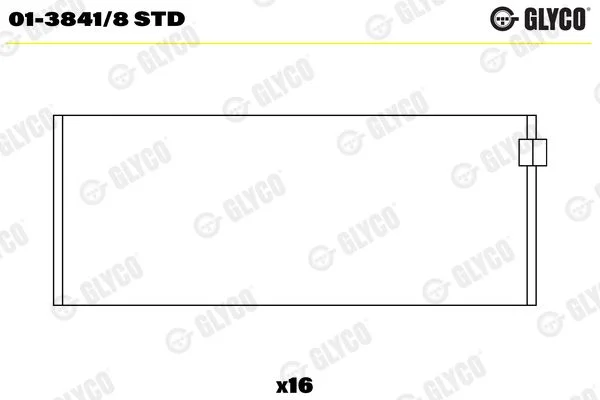 Švaistiklio indėklas GLYCO 01-3841/8STD