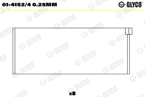 Švaistiklio indėklas GLYCO 01-4152/4 0.25MM