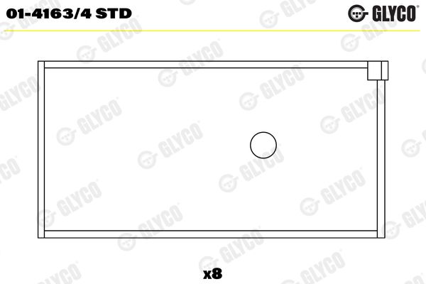 Connecting Rod Bearing GLYCO 01-4163/4 STD