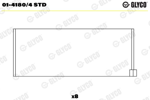 Guoliai dideliu galu GLYCO 01-4180/4 STD