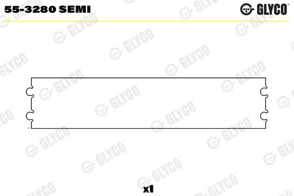 Small End Bushes, connecting rod GLYCO 55-3280 SEMI